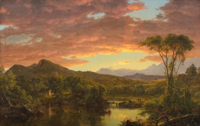 乡村家园 作者 Frederic Edwin Church