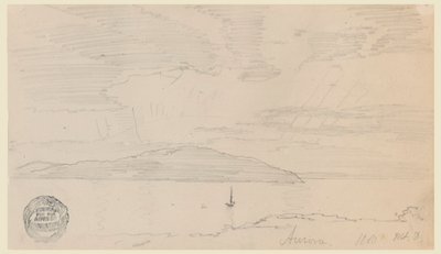 奥罗拉，沙漠岛山 作者 Frederic Edwin Church