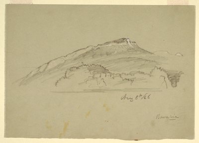 绘画，一棵树，巴伐利亚，1868 年 8 月 8 日 作者 弗雷德里克·埃德温·丘奇