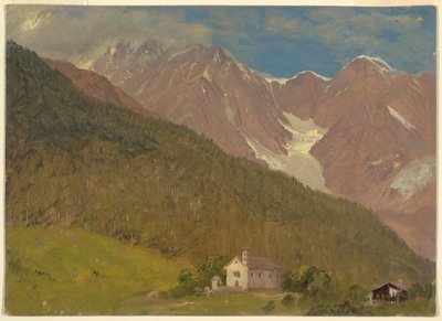 素描，瑞士阿尔卑斯山风景，1868 年 8 月 作者 弗雷德里克·埃德温·丘奇