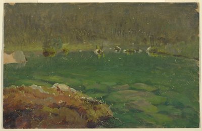 绘画，阿普林湖，巴伐利亚或瑞士，1868 年 作者 弗雷德里克·埃德温·丘奇