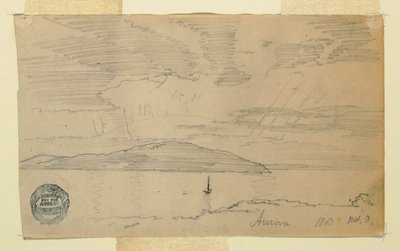 绘画，极光，沙漠山岛，1860 年 9 月 作者 弗雷德里克·埃德温·丘奇