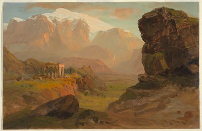 绘画，《巴山幻想曲》，1869 年 4 月 作者 弗雷德里克·埃德温·丘奇