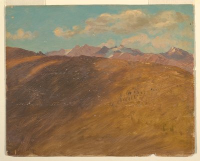 绘画，巴伐利亚或瑞士阿尔卑斯山，1868 年 作者 弗雷德里克·埃德温·丘奇