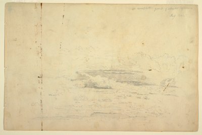 素描，云研究，1844 年 8 月 作者 弗雷德里克·埃德温·丘奇