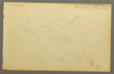 素描，云研究，1844 年 作者 弗雷德里克·埃德温·丘奇