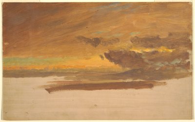素描，云研究，1860-70 年 作者 弗雷德里克·埃德温·丘奇