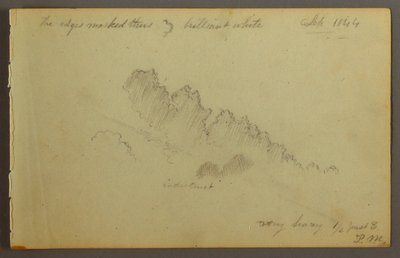 素描，云彩研究，1844 年 作者 弗雷德里克·埃德温·丘奇
