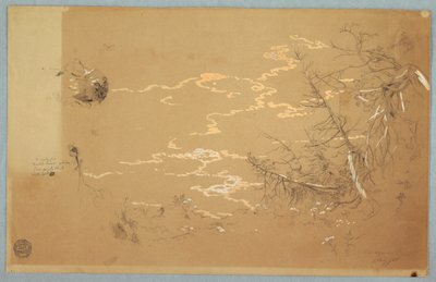 绘图，加拿大银行边缘详图，1858 年 8 月 作者 弗雷德里克·埃德温·丘奇