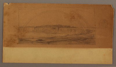 绘画，尼亚加拉河瀑布上的双彩虹，可能创作于 1858 年 作者 弗雷德里克·埃德温·丘奇