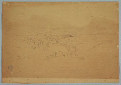 绘画，素描。  素描  风景，"塔昆加附近"，厄瓜多尔，1857 年 6 月 17 日 作者 弗雷德里克·埃德温·丘奇