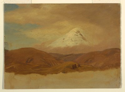 素描，厄瓜多尔，钦博拉索山，1853年 作者 弗雷德里克·埃德温·丘奇