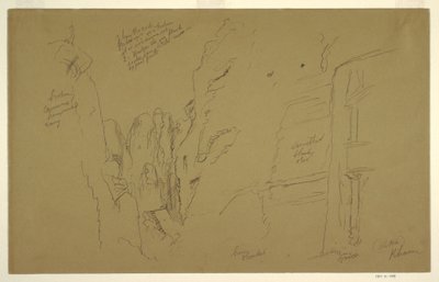 绘画，约旦佩特拉哈斯内什，1868 年 2 月 26 日 作者 弗雷德里克·埃德温·丘奇