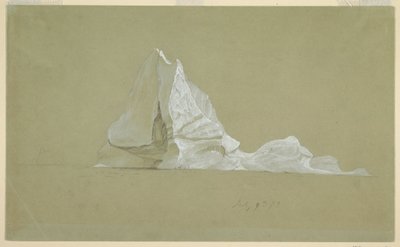 绘画，漂浮的冰山，1859 年 7 月 9 日 作者 弗雷德里克·埃德温·丘奇