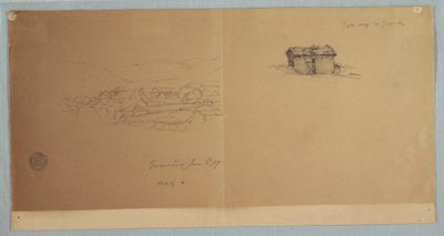 绘图，厄瓜多尔瓜兰达门户和局部景观，1857 年 6 月 3 日 作者 弗雷德里克·埃德温·丘奇