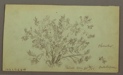 素描，男子头部，吸烟男子，帆船研究，房屋，1868 年 5 月 27 日 作者 弗雷德里克·埃德温·丘奇