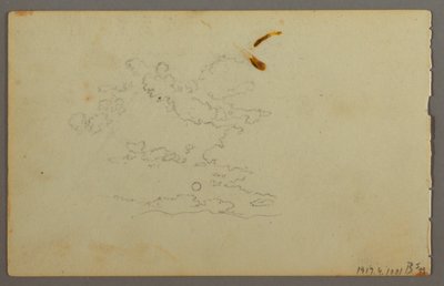 绘图，山岭，可能是 1844 年 作者 弗雷德里克·埃德温·丘奇