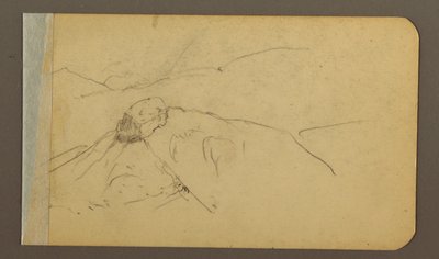 绘图，丘陵和山脉，圣伯纳峰，1889 年 作者 弗雷德里克·埃德温·丘奇