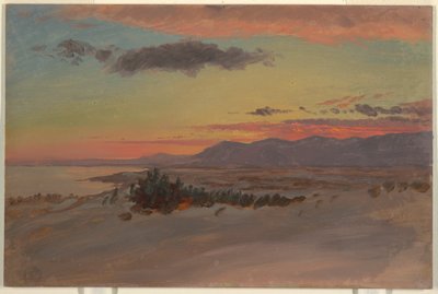 绘画，冬天的哈德逊山谷，从奥拉那向西南眺望，1870–80年 作者 Frederic Edwin Church