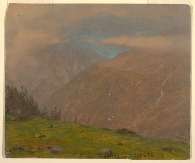 绘画，意大利阿尔卑斯山，1868 年 9 月 作者 弗雷德里克·埃德温·丘奇