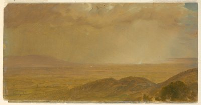 素描，风景，1865 年 5 月 作者 弗雷德里克·埃德温·丘奇