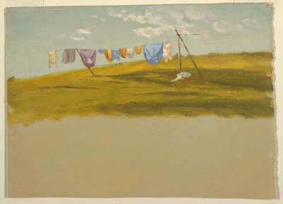 绘画，晾晒的衣物，约 1865-75 年 作者 弗雷德里克·埃德温·丘奇