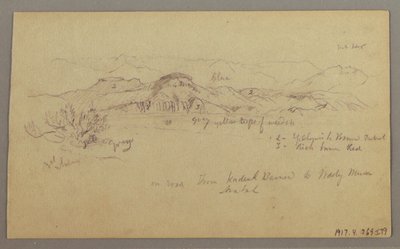 绘图，山峰，1868 年 2 月 22 日 作者 弗雷德里克·埃德温·丘奇