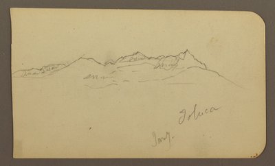 图画，山脉，托卢卡；背面：阶梯，山脉，托卢卡，1885 年 1 月 7 日 作者 弗雷德里克·埃德温·丘奇
