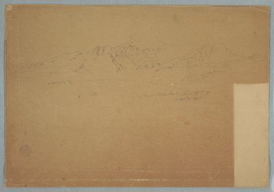 素描，厄瓜多尔马查奇附近崎岖山峰的山脉，1857 年 6 月 19 日 作者 弗雷德里克·埃德温·丘奇