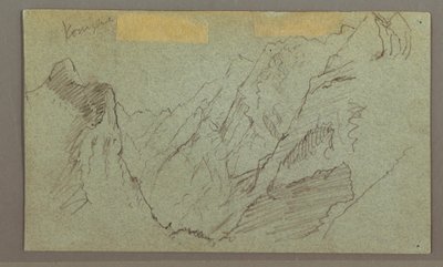 绘画，山谷，可能创作于 1868 年 作者 弗雷德里克·埃德温·丘奇