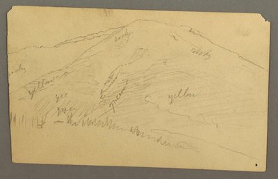 绘画，山顶，1877 年 作者 弗雷德里克·埃德温·丘奇