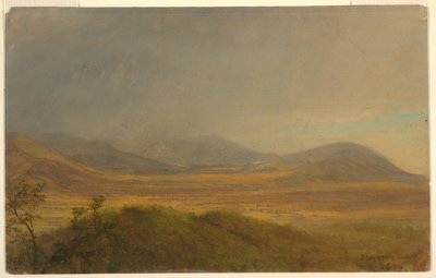 素描，山区风景，1865 年 5 月 作者 弗雷德里克·埃德温·丘奇