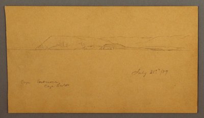绘图，山区海岸，1859 年 7 月 21 日 作者 弗雷德里克·埃德温·丘奇