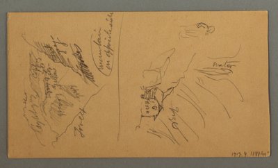 绘画，瓦莱州的山脉，宾夕法尼亚阿尔卑斯山，1868 年 8 月 作者 弗雷德里克·埃德温·丘奇