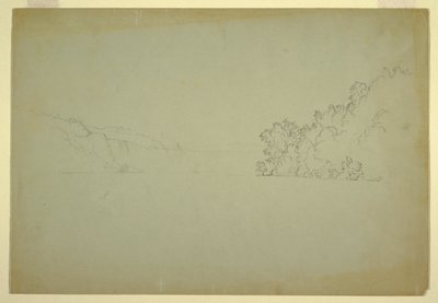 绘图，从西北方向看尼亚加拉大瀑布，1856 年 作者 弗雷德里克·埃德温·丘奇