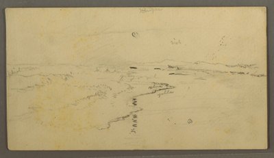 素描，河流，映月，1870 年 6 月 14 日 作者 弗雷德里克·埃德温·丘奇
