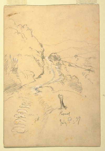 绘画，厄瓜多尔的道路，1857 年 7 月 3 日 作者 弗雷德里克·埃德温·丘奇