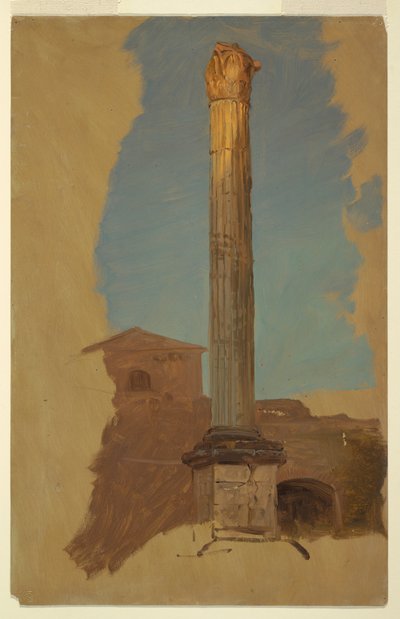 绘画，罗马，古典圆柱，1868-69 年 作者 弗雷德里克·埃德温·丘奇