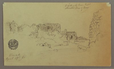 绘图，废墟，1868 年 4 月 27 日 作者 弗雷德里克·埃德温·丘奇