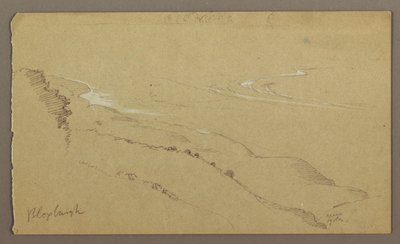 素描，海岸与海洋，"布卢克斯堡"，1865 年 8 月 作者 弗雷德里克·埃德温·丘奇