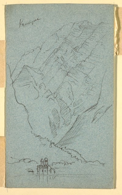 绘图，科尼斯湖畔，B，1868 年 7 月 作者 弗雷德里克·埃德温·丘奇