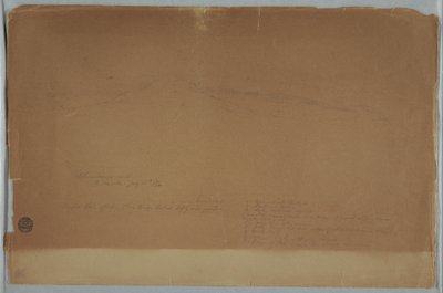 绘画。素描。从厄瓜多尔里奥班巴看到的钦博拉索山 作者 Frederic Edwin Church