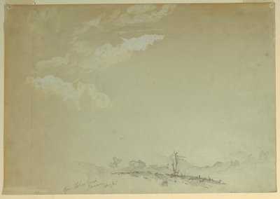 素描，速写，牙买加布卢克斯堡，1865 年 作者 弗雷德里克·埃德温·丘奇