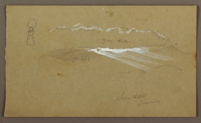 素描，天空，人物，1865 年 6 月 12 日 von 弗雷德里克·埃德温·丘奇