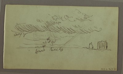 素描，天空研究，1869 年 2 月 作者 弗雷德里克·埃德温·丘奇