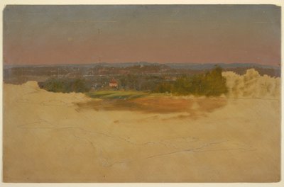 素描，南美风景，1857 年 作者 弗雷德里克·埃德温·丘奇