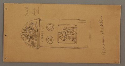 素描，雅典博物馆藏品研究，可能创作于 1869 年 作者 弗雷德里克·埃德温·丘奇