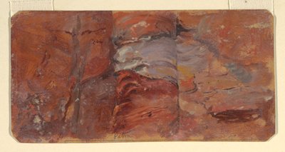 素描，岩石研究，佩特拉，1868 年 2 月 作者 弗雷德里克·埃德温·丘奇