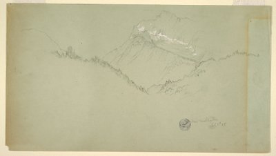 绘图，瓦茨曼山顶，贝希特斯加登附近，1868 年 7 月 9 日 作者 弗雷德里克·埃德温·丘奇