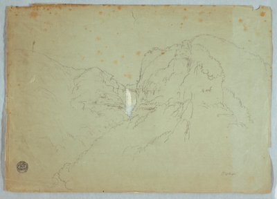 图画，哥伦比亚波加塔附近的特昆达马瀑布，1853 年 作者 弗雷德里克·埃德温·丘奇